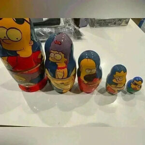The SIMPSONS nesting Russian dolls bought in Russia years ago - selling as is